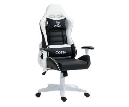 Fotel gamingowy COBRA REBEL BIAŁO-CZARNY